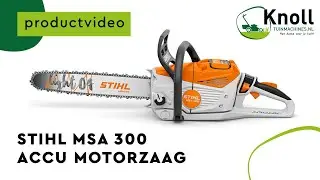 STIHL MSA 300 accu motorzaag. De krachtigste professionele accu motorzaag ter wereld!