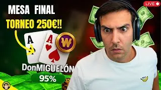 MESA FINAL! HU 1vs1 GRAVITY 250! Los mejores torneos EN directo!v3 !mentopoker