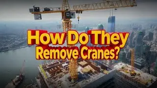 Как демонтируют краны из-под небоскребов?