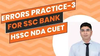 Best Grammar Error Practice #3 for SSC, Bank, NDA, CDS, CUET, HSSC & More &ndash; Crack Exams Fast!