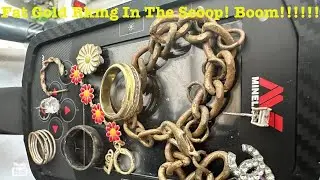 Metal Detecting Big Gold In The Scoop!