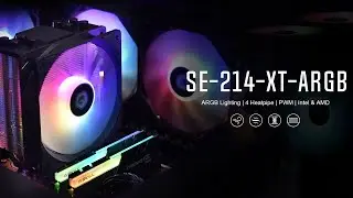 ID-Cooling SE-214 XT ARGB Review | High-Performance CPU Cooler with RGB Lighting