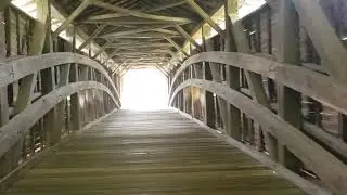 covered bridge near Paris Missouri  Historical   site