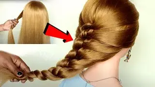 everyday hairstyles for medium long hair || long braided hairstyles || hairstyle girl | juda style