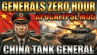 Command & Conquer Generals Apocalyptic Mod  CHINA TANK GENERAL VS 7 HARD  BOSS ENEMY