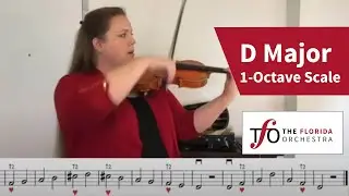 D Major 1-Octave Scale