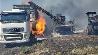 recuperando o picador depois de ter pegado fogo