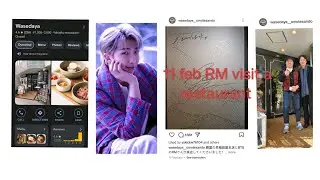 Rm,jk,V  Visit  in Japanese Restaurant| Restaurant Owner Share his Autograph #bts