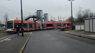 Stra&szlig;enbahn Bremen | GT8N-1 3104 & GT8N-1 3137 - Linie 1 (Haltenstellen : Bf Mahndorf)