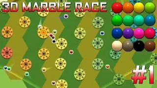 COLORS MARBLE RACE IN 3D - #1 | Marble Race Creator