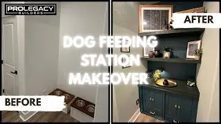 Dog Feeding Station Makeover (Before and After) 