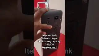 Itel power tank 500watts output, 1kwh battery capacity, 2 ac output, Led display #powerstation