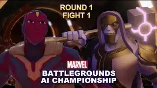 Marvel Battlegrounds AI CHAMPIONSHIP Ronan v Vision Round 1 Fight 1
