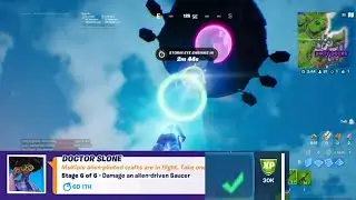 Damage An Alien - Driven Saucer | Fortnite Challenge