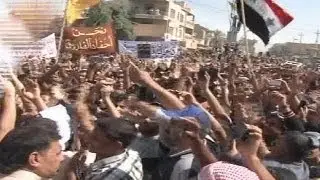 مظاهرات احتجاجية في المناطق السنية في العراق