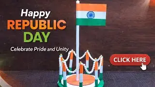 &ldquo;Easy Republic Day Craft | Indian Flag 🇮🇳Decoration | 26 January DIY | School Project Idea&rdquo;