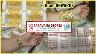 6 Gram ONWARDS SARAVANA ELITE lightweight bangles collections, wedding set bangles designs