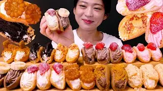 🎂입에서 사르르 녹는🥧차차커피코 오믈렛 10종류 먹방❤ | ChachaCoffeeco Omelet Bread, Korean Dessert ASMR Mukbang