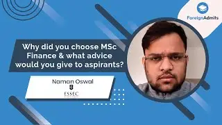 Why pursue MSc Finance || Advice for Aspirants || ESSEC Business School