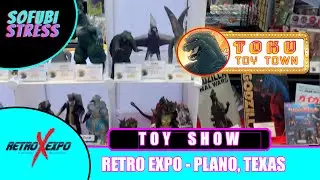 SOFUBI STRESS: Toku Toy Town at Retro Expo Toy Show in Dallas-Fort Worth! Kaiju Toys! Sofubi!