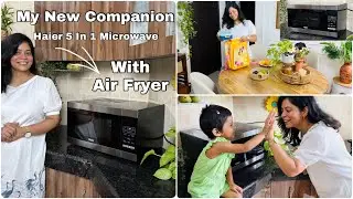 Haier&rsquo;s 5 In 1 Microwave with In-built Air Fryer For Easy & Quick Cooking 😎😲