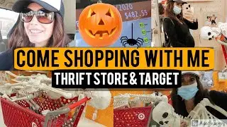 Come Halloween Shopping With Me! Thrift Stores, Dollar Tree & Target