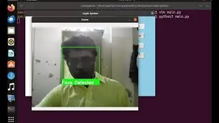 python Facial recognition Login system