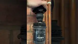 Dirty magnetic filter on a heating system. Doing its job protecting the boiler