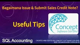SQL Accounting eInvoice | Bagaimana Issue & Submit Sales Credit Note?