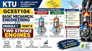 KTU | BASIC MECHANICAL ENGINEERING | BME | MODULE 1 | PART 8 | TWO STROKE ENGINES