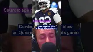 Cowboys deal injury blow as Quinnen Williams exits game #nfl