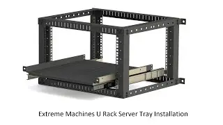 Rack mount shelf 1U Tray installation & load test 30KG with telescopic channel in India
