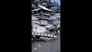 12Hr Minimal Zen Sleep Music | Shakuhachi, Temple Bells, Water Sounds, Winter Snow | 冬の禅音楽 Vol.19