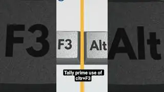 Tally prime use of F3 #tallyprime #computer #computerknowledge