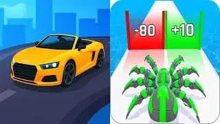 Race Master 3D VS Anti Spider Run Counter Attack - All Levels Gameplay Android iOS Ep2