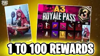 A3 Royal Pass 1 To 100 Rp Rewards | 3 Mythic Outfits | Upgradable Skins | Release Date | PUBGM