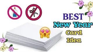 New Year Card | New Year Card Making Happy New Year Greeting Card 2026 / Handmade Greeting Card