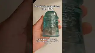 Yay history! #vintage #history #insulator #glass #collector #shorts