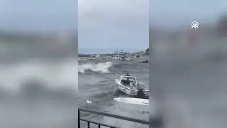 İstanbul'da fırtına hayatı olumsuz etkiledi