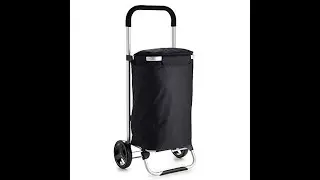 Shopping Trolley Bag | Grocery Shopping Foldable Cart with Wheels, 54x24 CM (36 Liter Bag Size)