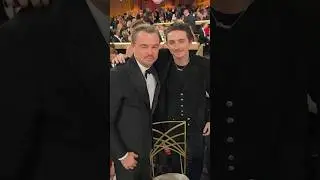 Тимоти Шаламе и Леонардо Дикаприо воссоединились на церемонии вручения премии &laquo;Золотой глобус&raquo;.