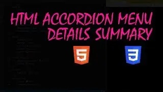HTML Accordion Menu