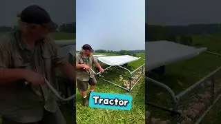This Mobile Chicken Home is Genius 🐔 Meet the Chicken Tractor 🏰 #short #shortfeeds
