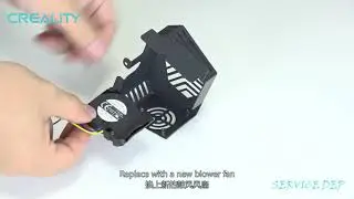 Service tutorial CR 6 SE the blower fan replacement