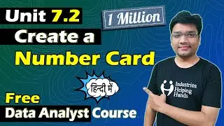 7.2 How to Create Number Cards in Power BI | Data Analyst Lecture for Beginner | Nishant Bhaiya