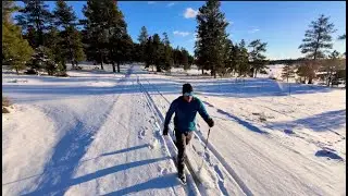 First Ski of the Year at McGaffey Campground