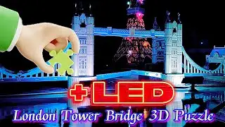 Experience the Wonders of the Illuminated London Tower Bridge 3D Puzzle #3D Puzzles @-easyisthekey