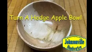 Turning a Hedge Apple Bowl