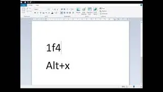word pad code Alt+x 1f410 coding