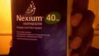 Nexium 40mg tables 1 daily. gastritis and gastric ulcers